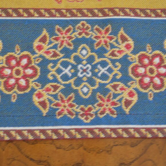 Pierre Deux French Country Woven Tapestry Design Table Runner - New - Picture 5 of 8